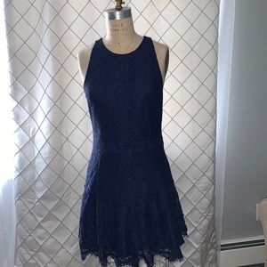 Joie navy blue lace sleeveless dress size 6